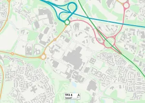 The Coppice Gallery: Telford and Wrekin TF3 4 Map