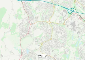 Green Way Gallery: Telford and Wrekin TF4 2 Map