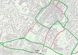 Tewkesbury GL50 1 Map