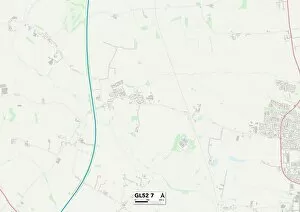 Tewkesbury GL52 7 Map