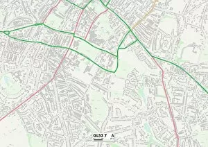 Tewkesbury GL53 7 Map