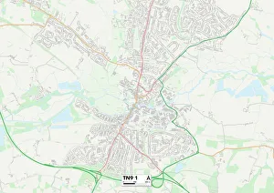 Keswick Close Gallery: Tonbridge and Malling TN9 1 Map