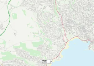 Cliff Road Gallery: Torbay TQ2 6 Map