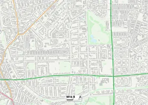 Dudley Road Gallery: Trafford M16 8 Map