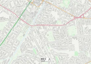 Harrow Road Gallery: Trafford M33 3 Map
