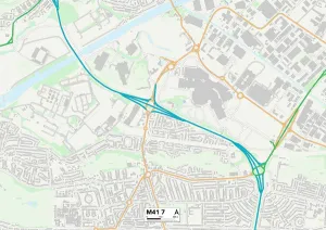 Lewis Avenue Gallery: Trafford M41 7 Map