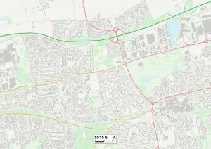 Basildon SS15 5 Print Map