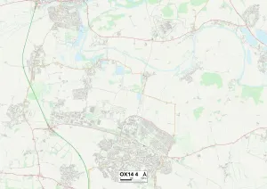 South Oxfordshire OX14 4 Print Map