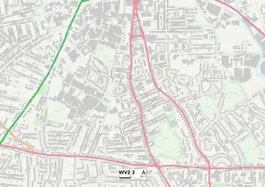 Wolverhampton WV2 3 Print Map Sector