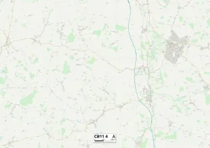 Rookery Lane Gallery: Uttlesford CB11 4 Map