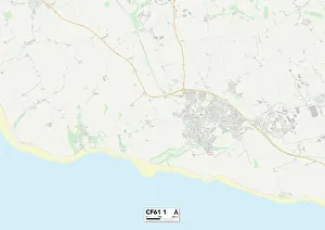 Wick Road Gallery: Vale of Glamorgan CF61 1 Map