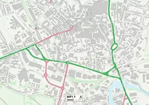 Grove Street Gallery: Wakefield WF1 1 Map