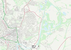 UK Maps Gallery: Wakefield WF1 4 Map