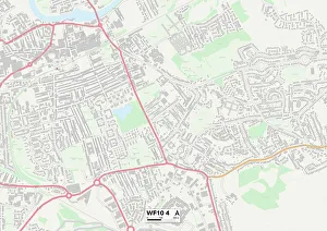 Manor Gardens Gallery: Wakefield WF10 4 Map