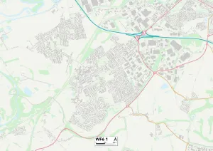 Fairway Avenue Gallery: Wakefield WF6 1 Map