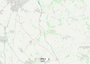 Woodfield Road Gallery: Wakefield WF8 3 Map