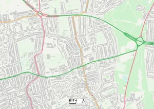 Dudley Road Gallery: Waltham Forest E17 4 Map