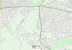 Bank Lane Gallery: Wandsworth SW15 5 Map
