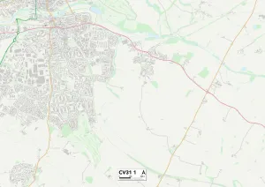 Cottage Close Gallery: Warwick CV31 1 Map