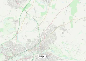 Blackdown Gallery: Warwick CV32 6 Map