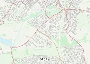 Hillside Crescent Gallery: Watford WD19 4 Map