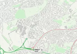 High Road Gallery: Watford WD25 7 Map
