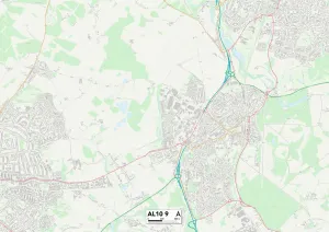 Hazel Grove Gallery: Welwyn Hatfield AL10 9 Map