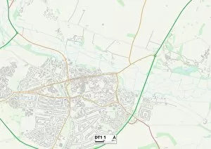 Dorchester Gallery: West Dorset DT1 1 Map