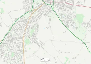 Woodfield Road Gallery: West Lancashire L39 4 Map