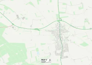 Green Way Gallery: West Norfolk PE37 7 Map