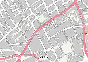 Shaftesbury Avenue Gallery: Westminster W1D 6 Map