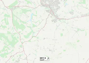 Hazel Grove Gallery: Wiltshire SN11 0 Map