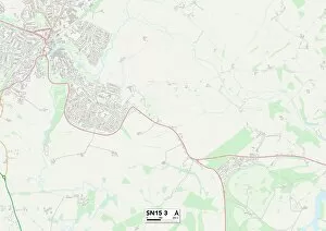 Forest Lane Gallery: Wiltshire SN15 3 Map