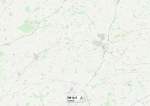 Cliff Road Gallery: Wiltshire SN16 0 Map
