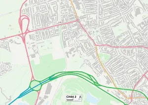 Harrow Road Gallery: Wirral CH44 2 Map