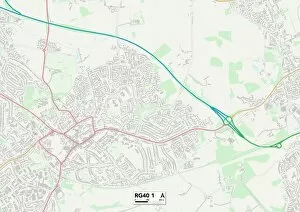 Seaford Road Gallery: Wokingham RG40 1 Map