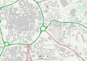 UK Maps Gallery: Wolverhampton WV1 3 Map