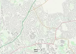 Mill Lane Collection: Wolverhampton WV11 1 Map