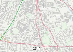 UK Maps Gallery: Wolverhampton WV2 3 Map