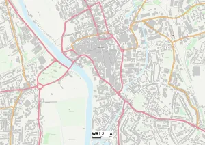 James Close Gallery: Worcester WR1 2 Map