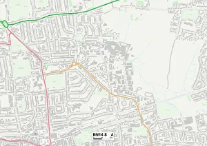 Langton Road Gallery: Worthing BN14 8 Map