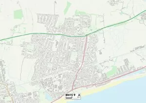 Monks Close Gallery: Worthing BN15 9 Map
