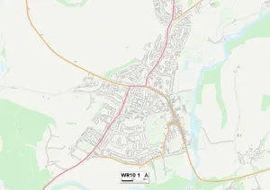 Manor Gardens Gallery: Wychavon WR10 1 Map