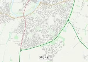 Rowan Close Gallery: Wychavon WR11 1 Map