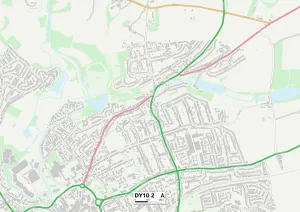 Greenhill Gallery: Wyre Forest DY10 2 Map