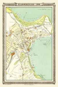 Map Prints: 1898 Scarborough Seaside Town Print