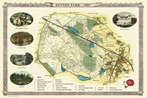Related Images Gallery: Old Map of Sutton Park near Sutton Coldfield 1885