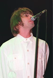 Images Dated 10th August 1996: 11 - LIAM GALLAGHER - SINGER WITH POP BAND OASIS PERFORMING AT