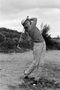 Images Dated 5th August 1971: 13 year old Denise Hastings, the only girl in the Bootle Junior Golf Tournament