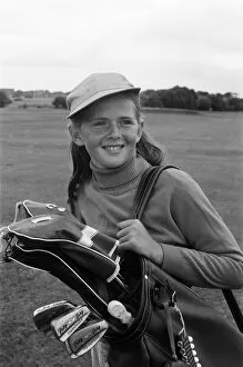 Images Dated 5th August 1971: 13 year old Denise Hastings, the only girl in the Bootle Junior Golf Tournament